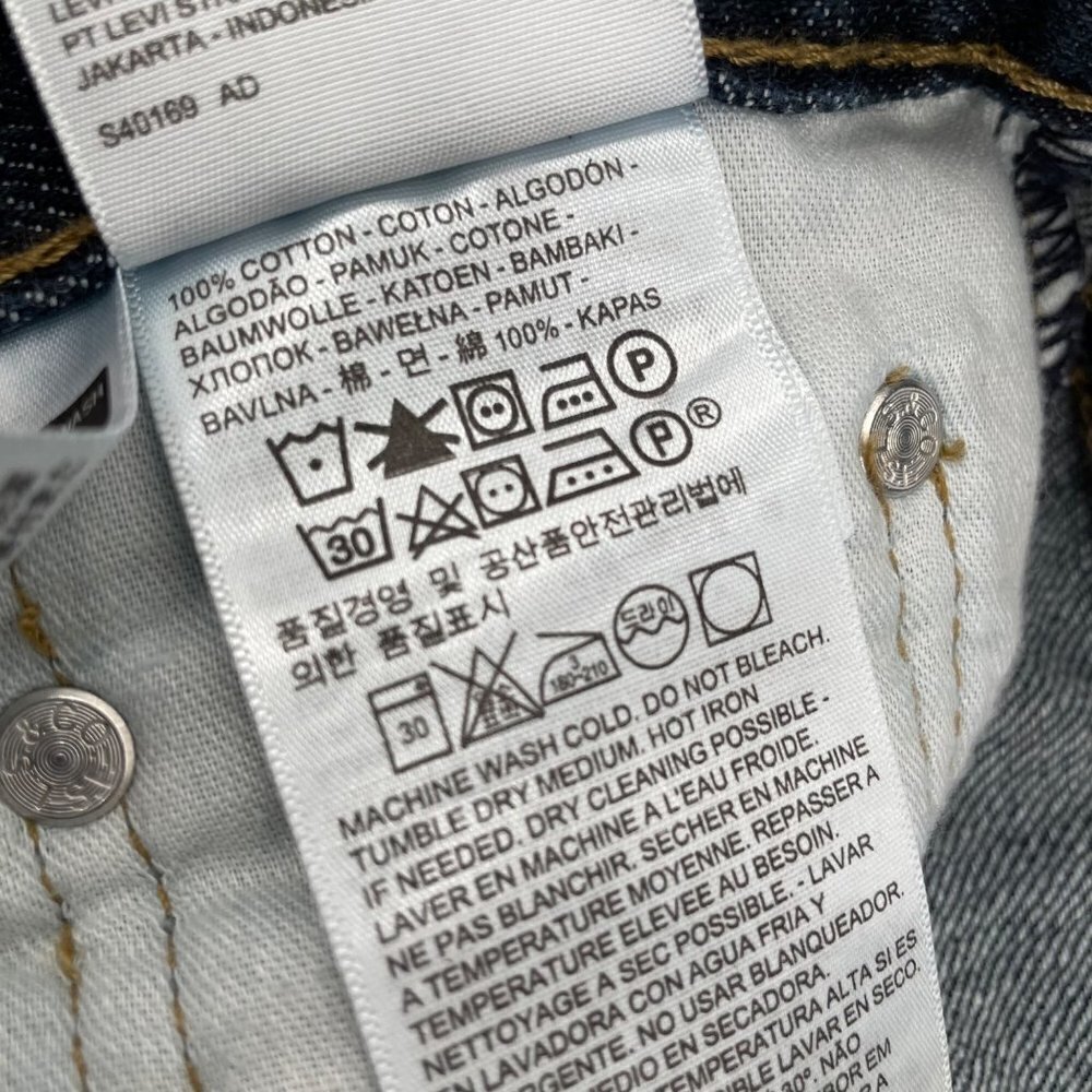 Levi's 514 Straight Leg Jeans Mens Size 30x32 100% Cotton Casual Denim Pockets - Picture 6 of 8